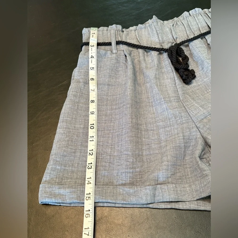 Ci Sono High Waist Blue Grey Shorts NWT size Large